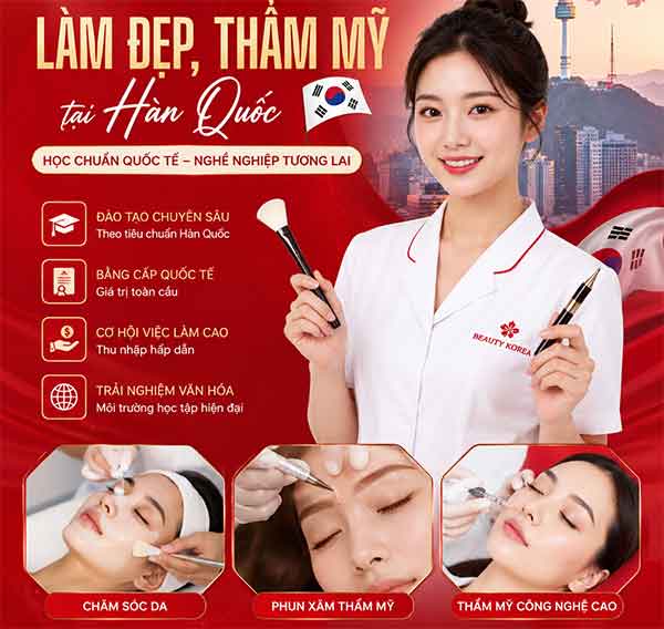 du học nghề Hàn Quốc ngành thẩm mỹ