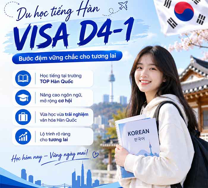 Du học tiếng Hàn visa D4 1