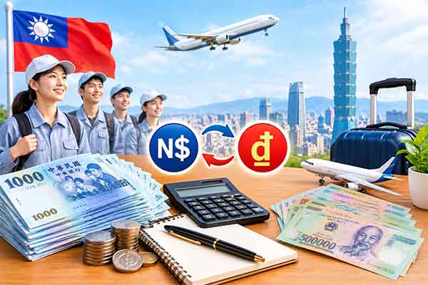 chi phí đi xkld đài loan hết bao nhiêu
