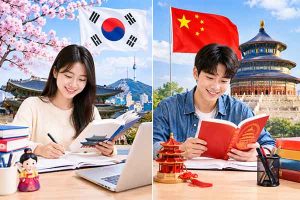 Tiếng Hàn và Tiếng Trung tiếng nào dễ học hơn